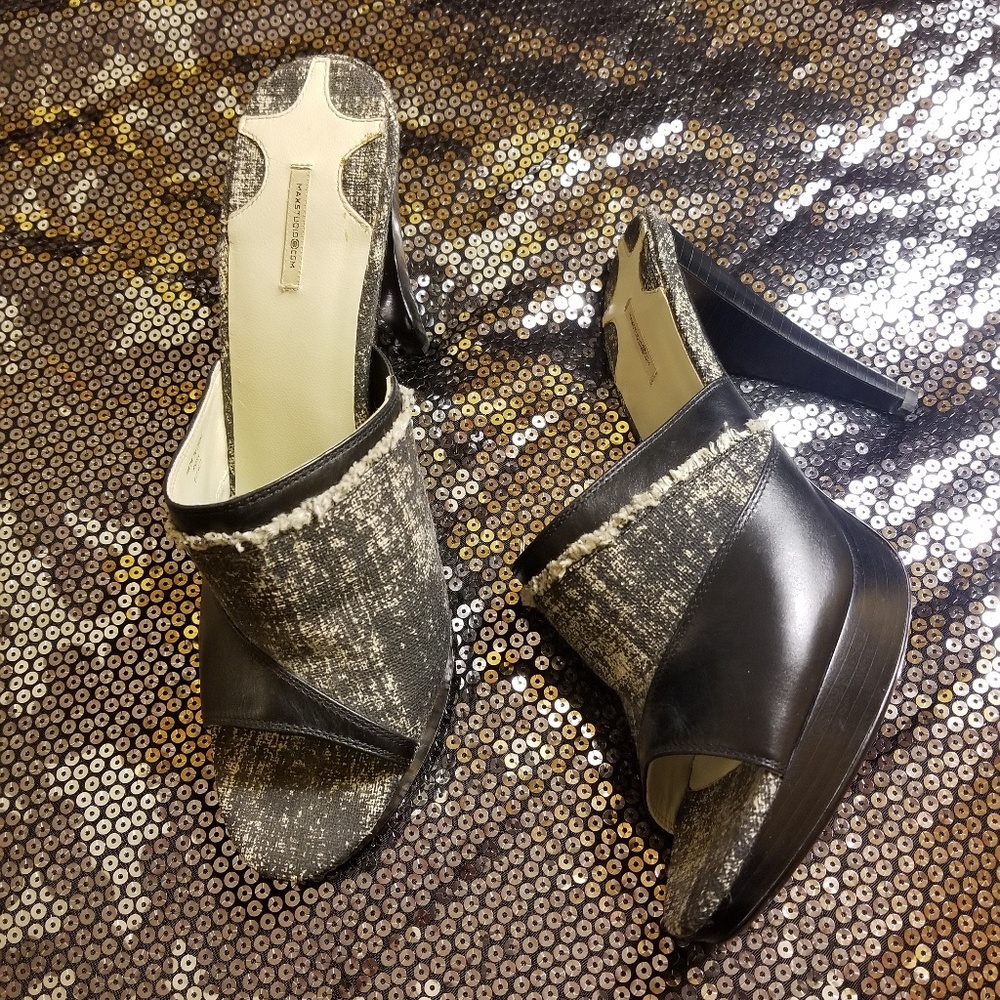 Max Studio Leather Platform Mule - image 1